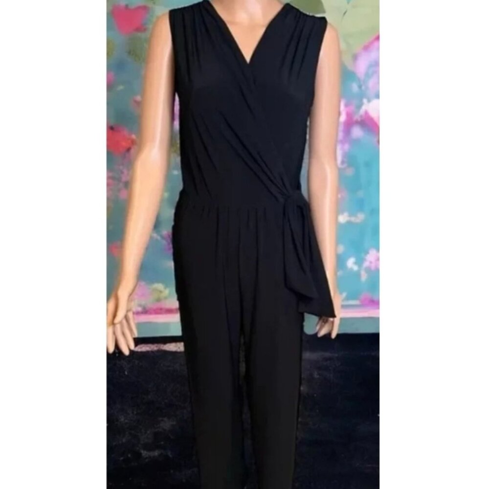 Tahari Sleeveless Black Jumpsuit, SIZE SMALL, NWT